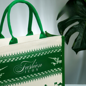 Wholesale TUYET DUNG Logo Printed <b>Jute</b> Reusable Custom Personalized <b>Shopping</b> <b>Bags</b> with Zipper Closure Made in Vietnam - Product Image 4