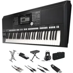 JUSTE DANS!! Yamahas PSR S975 Ensemble complet de synthétiseur de poste de travail 61 touches avec accessoires - Product Image 3