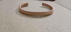 Copper <b>Magnetic</b> Therapy <b>Bracelet</b> 100% pure copper heavy <b>bracelet</b> for men and <b>women</b> Help to reduce inflammation/arthrithis - Product Image 3
