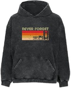 Sudadera con Capucha de Algodón 100% de 500 g/m², Lavada, Estilo Vintage, con Logotipo Personalizado, para Hombre, Estampado Puff, Talla Grande, Lavado Ácido - Product Image 4