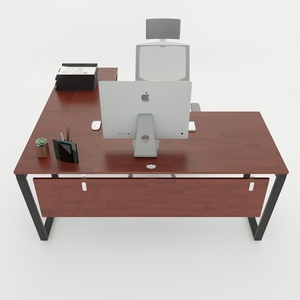 Contemporary L-shaped Trapeze Concept <b>Desk</b> 160x140cm Assembly Required - Product Image 2