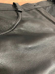 Pantalones de cuero Premium de alta calidad 100%, tela recta ligera de secado rápido, estilo informal, botón, cierre de mosca, longitud Regular - Product Image 4