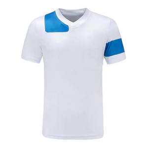 Maillot de football personnalisé pas cher 100% polyester antibactérien séchage rapide respirant léger unisexe à manches courtes imprimé dernières tendances - Product Image 2