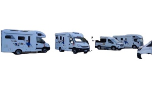 Autocaravana de Fibra de Vidrio con Deslizador Manual, Diésel EURO 5, 6 Personas, Una Habitación, Aire Acondicionado, Refrigerador, Cocina - Product Image 5