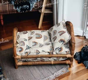 Encantadora minicuna de madera de bambú hecha a mano para recién nacidos, muebles de dormitorio para niños y decoración de guardería, muebles para bebés - Product Image 3