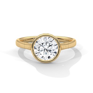 Anillo de diamante cultivado Leb original Anillo de bodas personalizado de plata esterlina 925 con nuevo diseño perfecto para fiestas y compromisos - Product Image 1