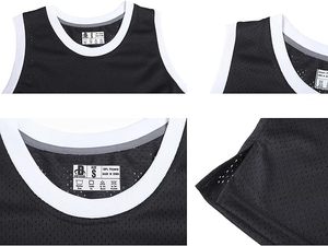Lot de 3 maillots de basket-ball vierges pour hommes, en mesh, performance athlétique, uniformes d'équipe sportive, chemises en vrac - Product Image 4