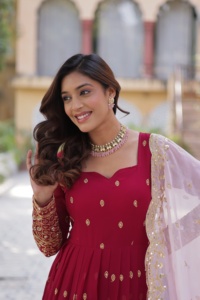 Indian Exclusive Premium Trendy Fashionable Latest Exclusive Gown <b>Party</b> wear Wedding Engagement Wear Most Trendy in Export - Product Image 3