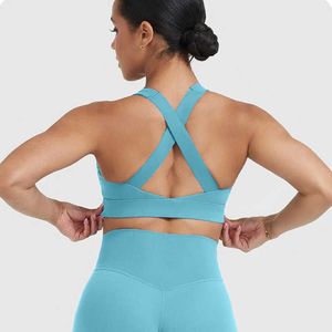 สปอร์ตบราเซ็กซี่สำหรับผู้หญิงเสื้อผ้าออกกำลังกายระบายอากาศได้ดีสไตล์เรียบง่ายพิมพ์ลายสำหรับใส่เล่นโยคะฟิตเนส - Product Image 2