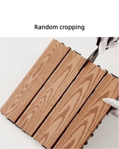 Wpc interlock piastrelle di legno Decking Patio esterno giardino <span class=keywords><strong>terrazzo</strong></span> pavimento in legno - Product Image 6