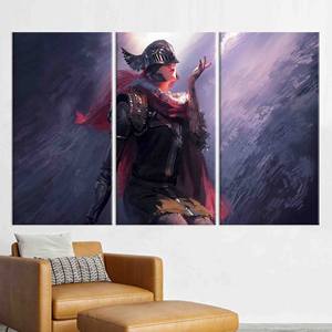 ภาพพิมพ์บนผ้าใบสำหรับตกแต่งผนัง: ของตกแต่งห้องนั่งเล่นสไตล์ภาพยนตร์สุดหรู,3P: ห่อหุ้มอย่างดี - Product Image 1