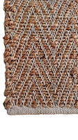 Tapis de chanvre indien tissé à la main en jute sisal brodé sur mesure lavable antidérapant respectueux des animaux de compagnie beau design pour la vie à l'hôtel à la maison