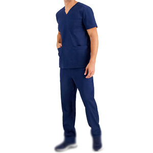 Uniforme d'hôpital médical imprimé personnalisé en gros uniformes du personnel médical infirmière soins infirmiers hommes ensemble d'uniformes fabriqués au Pakistan - Product Image 3