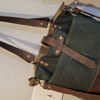 Sac fourre-tout en cuir et toile cirée de grande capacité fait à la main pour femmes sacs de mode personnalisés pour dames sac fourre-tout pour femmes