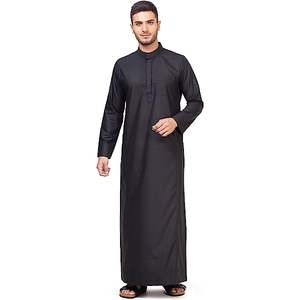 Robe musulmane manches courtes grande taille longue style koweïtien arabe saoudien homme Jubbah fabricant de thobe pour hommes 2024 vêtements islamiques - Product Image 6