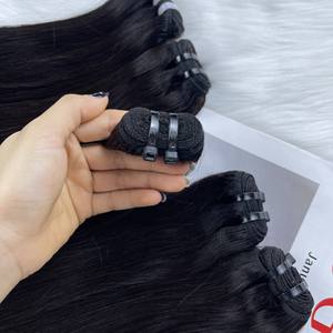 Haute qualité double dessiné naturel ondulé trame vietnam cheveux humains brut vietnamien cheveux ondulés faisceau - Product Image 3