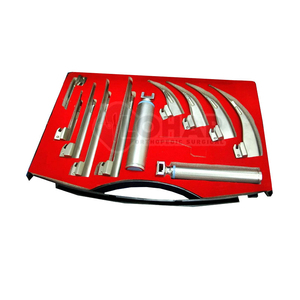 Juego de laringoscopio Mac con juego de diagnóstico 5 cuchillas con 1 mango de batería Instrumentos quirúrgicos alemanes de acero inoxidable - Product Image 3