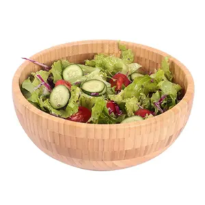 Usine de fabrication de saladiers en vrac, 100% bols à salade en bambou naturel du Vietnam, usine OEM à la demande des clients - Product Image 6