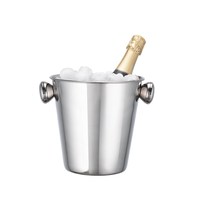 Cubo para Hielo de Acero Inoxidable de Grado Alimenticio de Alta Calidad, Diseño Personalizado, Estilo Industrial, Capacidad de 3L, Duradero y Ligero