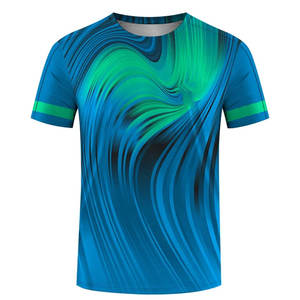 คอลเลกชันฤดูร้อนของผู้ชายเสื้อยืด3D คอกลมแขนสั้นขนาดใหญ่พิเศษเสื้อแฟชั่นแห้งเร็วผ้าถักสำหรับออกกำลังกายดีไซน์ที่ดีที่สุด - Product Image 4