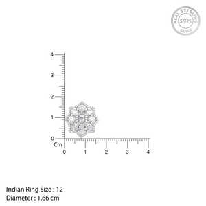 Anneaux de mode en acier inoxydable argenté incrustés de pétales précieux plaqué or rose 18 carats bijoux de mode de style moderne sous licence «IS» - Product Image 2