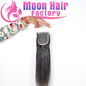 Cheveux humains indiens vierges Remy de qualité supérieure, lisses, non traités, naturels, avec closure, fournisseur par Export - Product Image 4