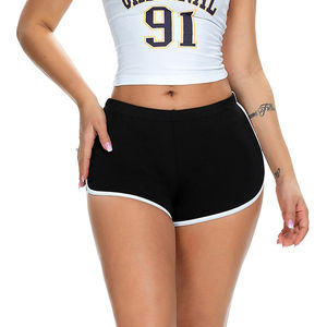 Short de fitness pour femmes de qualité supérieure vêtements de sport en coton respirant avec short de yoga sexy style et décoration de logo personnalisé - Product Image 3