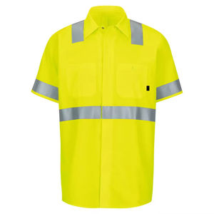 Men Working 100% Polyester Safety Dress <b>Shirts</b> Wholesales Hi Vis Working Security Dress <b>Shirts</b> Construction Working OEM <b>Shirts</b> - Product Image 3