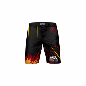 กางเกงขาสั้น MMA แบบยืดได้ออกแบบโลโก้ได้ตามต้องการออกแบบมาเพื่อความคล่องตัวในการฝึกฝนศิลปะการต่อสู้เพื่อฝึกการต่อสู้มีจำนวนมาก - Product Image 3