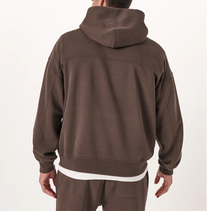 Sweats à capuche et sweat-shirts d'hiver pour hommes 100% coton polaire pull doux chaud écologique extensible Service OEM - Product Image 2
