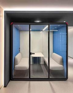 บูธประชุมกันเสียงโครงเหล็กเบา สำหรับพื้นที่ทำงานในสำนักงาน - Product Image 5
