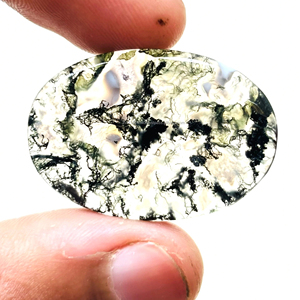 AAA Grade Natural <b>Moss</b> <b>Agate</b> Gemstone High Quality <b>Moss</b> <b>Agate</b> Calibrated Sizes Loose Gemstones for Jewellery Making - Product Image 4