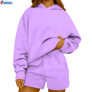 Custom Women Plain hoodie Sweatshirt and <b>Shorts</b> tracksuits Sets Casual Plus Size Unisex Hoodies & Sweatshirts and <b>Short</b> Sets - Product Image 5