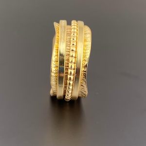 <b>Spinner</b> <b>Ring</b> 925 Sterling <b>Silver</b> Gold Rhodium Plated Meditation <b>Ring</b> Classic Wedding Band Anniversary Gift Minimalist Jewelry - Product Image 2