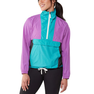 Chaqueta transpirable con logotipo personalizado para correr al aire libre para mujer, chaqueta cortavientos con capucha y cremallera, chaqueta para correr Unisex ajustada - Product Image 3