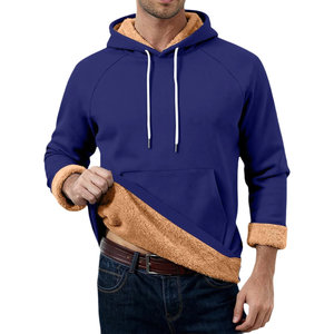 Sweats à capuche pour hommes de couleur unie, fabricants de vêtements, logo personnalisé, sweats à capuche en coton mélangé basiques pour hommes, sweats à capuche vierges lourds à vendre - Product Image 1