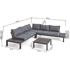 Meubles <span class=keywords><strong>de</strong></span> <span class=keywords><strong>jardin</strong></span> d'extérieur <span class=keywords><strong>de</strong></span> style moderne bon marché, ensembles <span class=keywords><strong>de</strong></span> canapés <span class=keywords><strong>de</strong></span> <span class=keywords><strong>salon</strong></span> en rotin en plastique imperméable pour patio - Product Image 2
