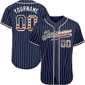 Maillot de baseball personnalisé pour homme, imprimé par sublimation numérique, 100 % polyester, col rond, vêtements de softball, service OEM, respirant, séchage rapide - Product Image 6