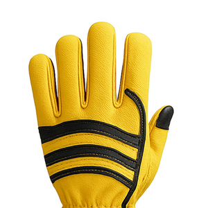 Gants de sécurité en cuir de meilleure qualité, prix de gros, résistance à la chaleur de qualité supérieure, service OEM, gants de sécurité - Product Image 4