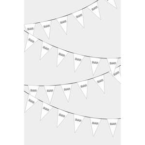 Guirlande de fanions pour décorations de style afghan - Product Image 1