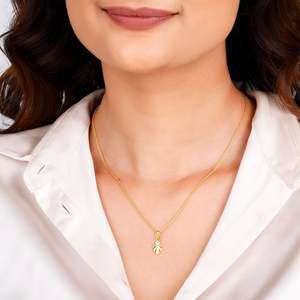 Heer by giva จี้เพชรรูปใบไม้แฟนซีสร้อยคอเพชรที่สง่างาม - Product Image 3