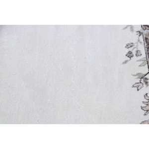 พรมวินเทจขนาด 2.3x2.8 ฟุต, พรมตุรกีขนาดเล็ก, พรมขนสัตว์สีขาวสไตล์ตะวันตกเฉียงใต้ - Product Image 5