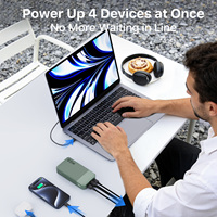 Banco de Energía NOBIS de Alta Capacidad 65W 20000mAh con PD QC3.0, Cuatro Puertos USB Tipo-C para Carga Rápida de iPhone 17 y Samsung