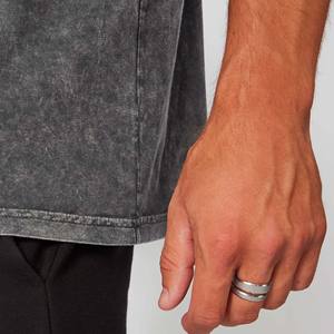 Camiseta Vintage de Alta Calidad con Lavado Ácido para Hombre, Diseño Holgado Oversize, Logotipo Personalizado, 100% Algodón, Transpirable, de Peso Pesado - Product Image 2