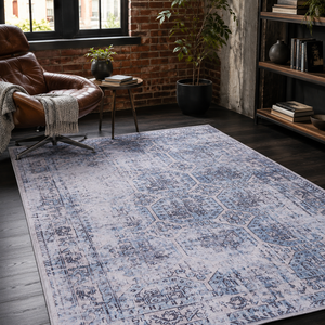 <b>Rug</b> Weavers RWDV1011 Attic Grey Vintage Washable <b>Rug</b> Dropshipping Wholesale Washable Chenille 10 Sizes - Product Image 5