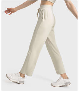 Pantalons de jogging décontractés pour femmes, streetwear d'hiver, tissu de haute qualité, 100% coton, poche latérale, taille plus, extensible, sport, fitness - Product Image 3