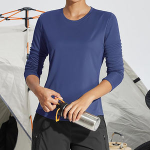 Camiseta de mujer de mejor rendimiento de alta mejora, ropa informal y tela de algodón sostenible, camiseta de manga larga para mujer - Product Image 5