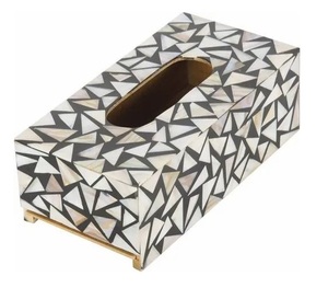 Boîte à mouchoirs en incrustation d'os à la main de haute qualité boîte à mouchoirs en incrustation de nacre boîte à mouchoirs en bois par STAR CRAFT INDIA - Product Image 1