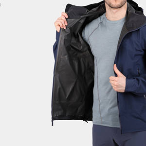 Chaqueta Cortavientos Roja para Hombre, Impermeable, con Capucha Personalizada, Chaqueta de Golf para Otoño e Invierno - Product Image 5