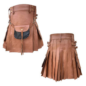 Kilt de Cuero de Primera Calidad - MARCA KAPLAN Logotipo/Color/Talla Personalizados Servicio OEM 10 Piezas MOQ Precio al por Mayor Último Modelo - Product Image 1